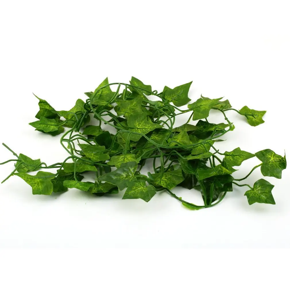 

2M Artificial Ivy green Leaf Garland Plants Vine Fake Foliage Flowers Home Decor Plastic Artificial Flower Rattan string Outdoor