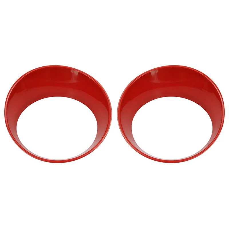 9 шт красный спереди вставки для радиаторной решетки фары крышка отделка