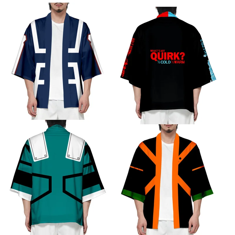 Кимоно с мотивом аниме Моя геройская Академия Bakugou Katsuki мидория изюку косплей