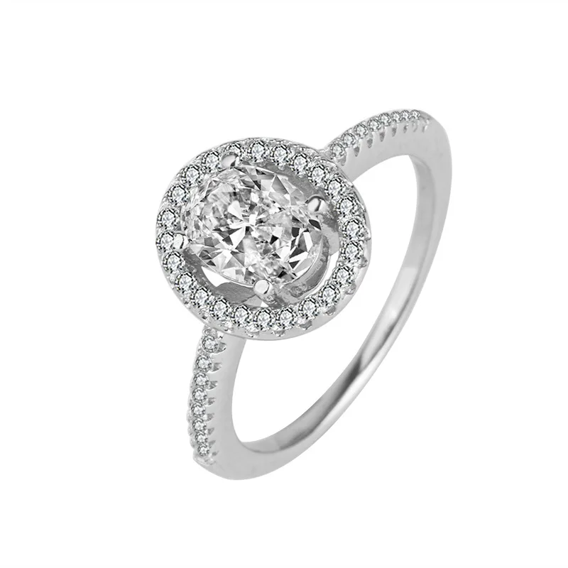 

Роскошные 100% 925 пробы Серебряное кольцо 1,35 CT настоящий Муассанит бриллиантами драгоценный камень классическое обручальное кольцо для Для ж...