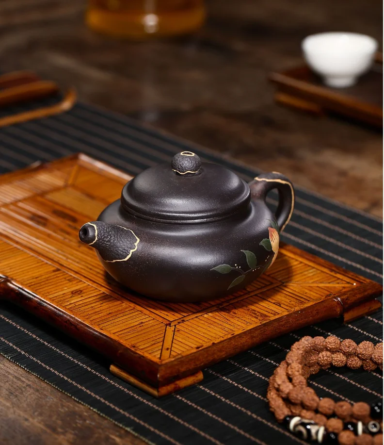 

Китайский чайник Shou Tao Fang Gu, керамический чайник для чая Puer Oolong, чайный набор ручной работы