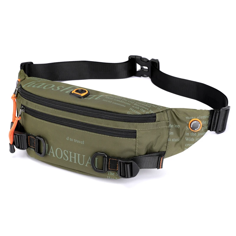 Военная Роскошная поясная сумка водонепроницаемая нагрудная Мужские поясные