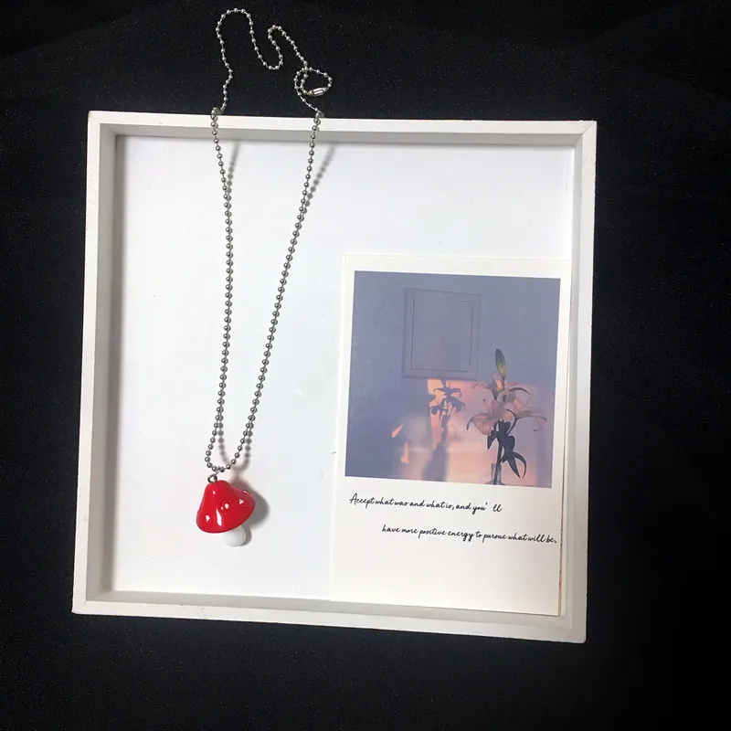 Креативное женское ожерелье ручной работы в виде детского гриба Забавный