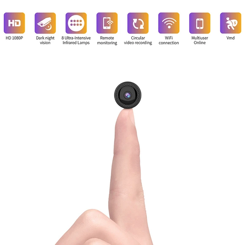 HD 1080P WiFi мини камера ИК ночного видения видео видеокамера датчик движения