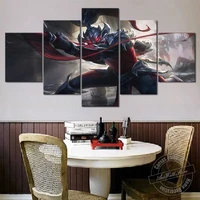 kled lol wall picture for living room decor the cantankerous cavalier canvas painting league of legends dark knight game poster