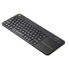 Logitech Original K400Plus Смарт ТВ ноутбук Настольный сенсорный бесшумный беспроводной тачпад Клавиатура для ПК ноутбука Android