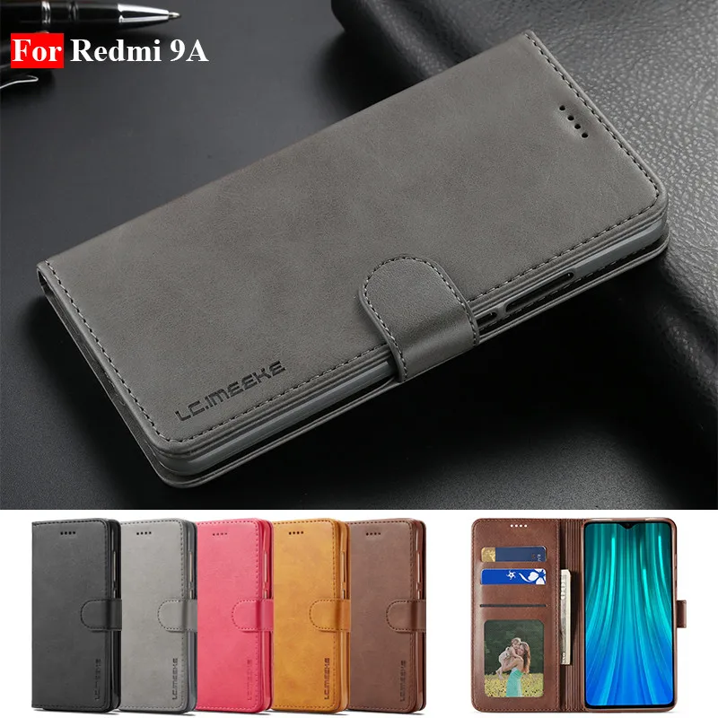 

Кожаный чехол для Xiaomi Redmi 9A, Винтажный чехол для телефона Redmi 9A, флип-чехол 360 дюйма, Магнитный чехол-бумажник для Xiaomi Redmi 9A, кожаный чехол