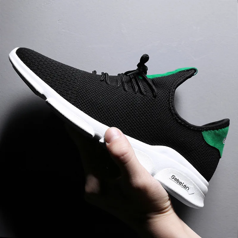 Discount 2020 Spring New Men's Casual Sneakers Men Shoes Loafers Air Mesh Lace-up Breathable Light Europe Style Brand Design | Обувь