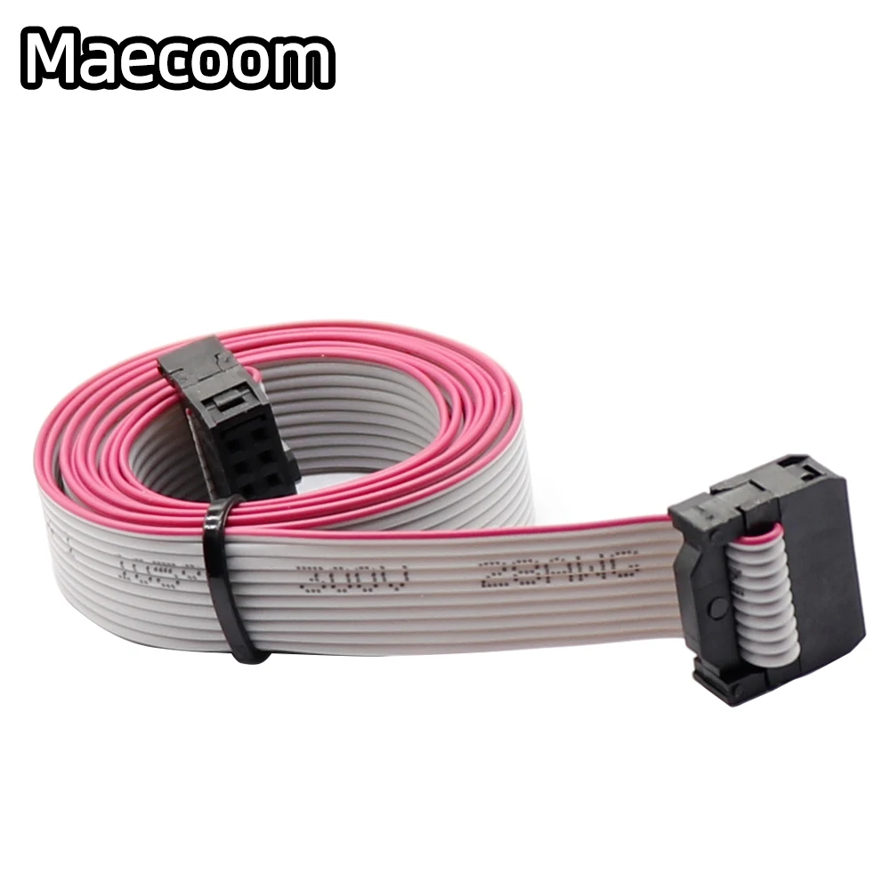 

2pcs 10p Ribbon cable 50cm IDC10 flat cable 10 pin data wire LCD 2004 12864 extension cable Ramps lead wire 10pin for LCD12864