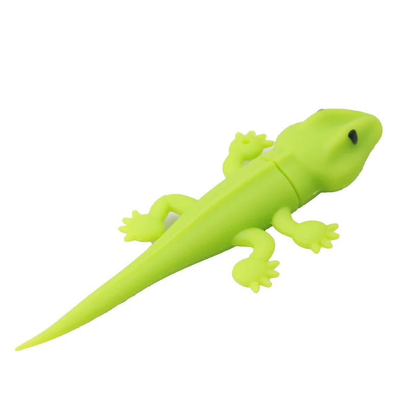 USB флеш накопитель зеленые броши в виде ящерицы 4 ГБ 8 16 32 64 Гб Gecko 3 0 высокое