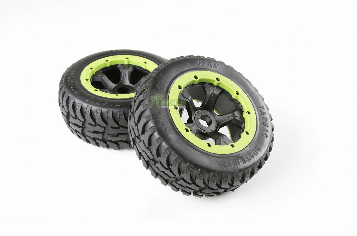 

On-Road Tyre Front or Rear Wheel Tire Assembly Set Fit for 1/5 HPI ROFUN ROVAN KM BAJA 5T 5SC Truck RC CAR PARTS