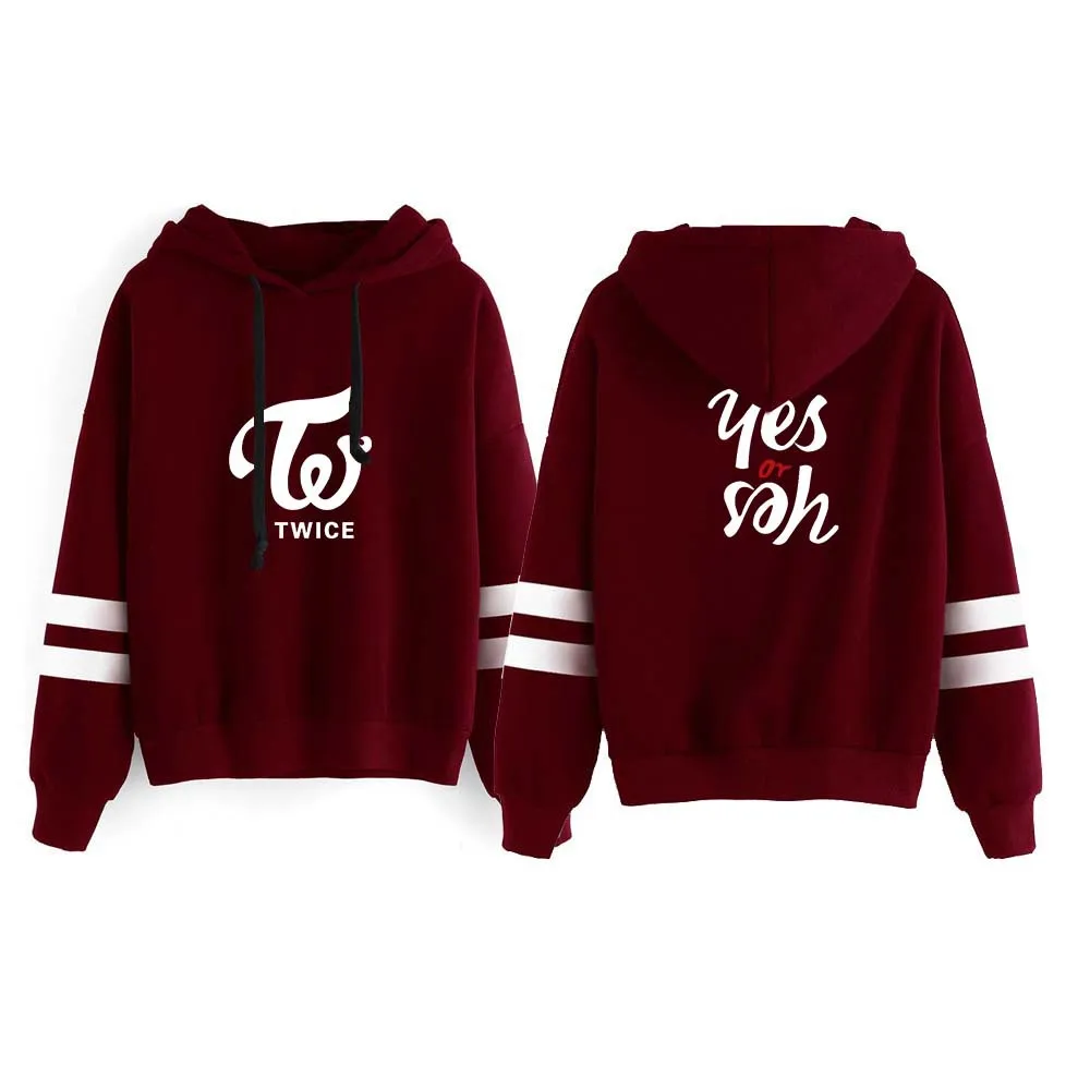 Новинка корейская мода двойной возврат в новый альбом Да или да свитшот костюм на