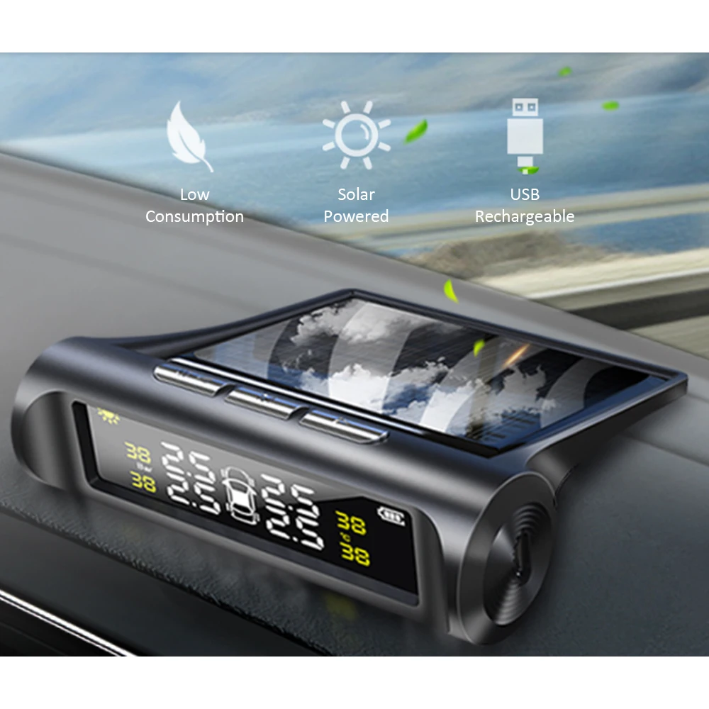 Датчик давления в шинах TPMS система контроля с внешним дисплеем предупреждение о