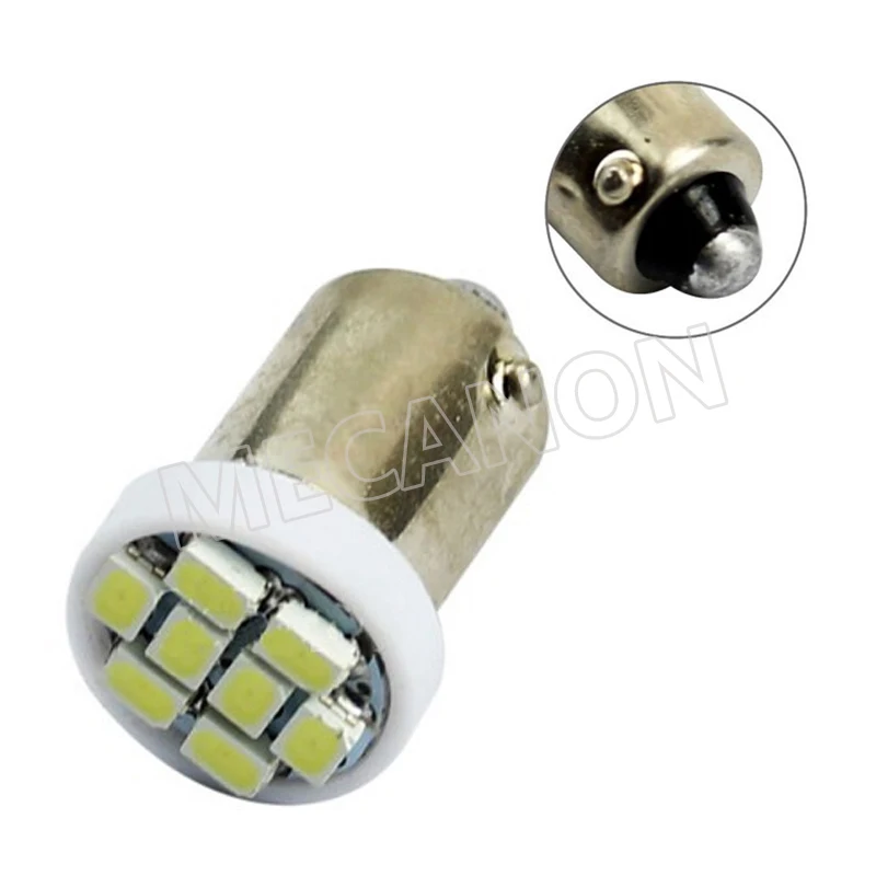 10 шт. с источником питания от постоянного тока 6V 6 3 V BA9S T4W светодиодный лампы не