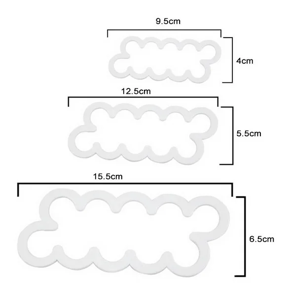 3 шт./компл. 3D Роза лепесток цветок резак элегантная форма для торта помадка