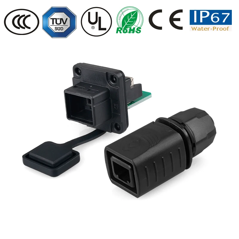 Сетевой сигнал передачи RJ45 электрическая розетка водонепроницаемый разъем