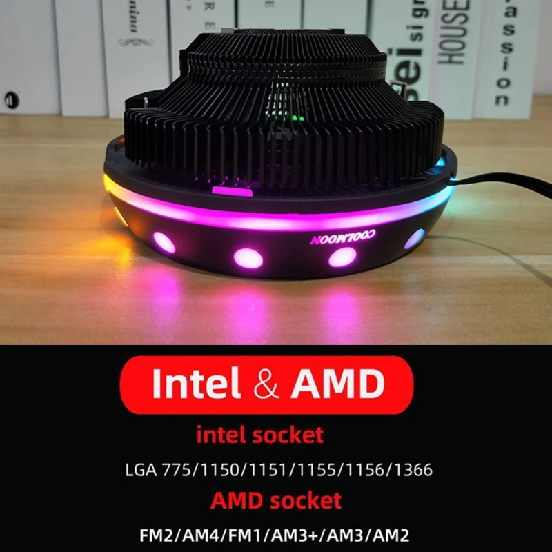 

K1KF высокопроизводительный и тихий кулер для цп пк кулер для intel и amd ПК RGB чехол кулеры для компьютера кулеры для настольных компьютеров RGB