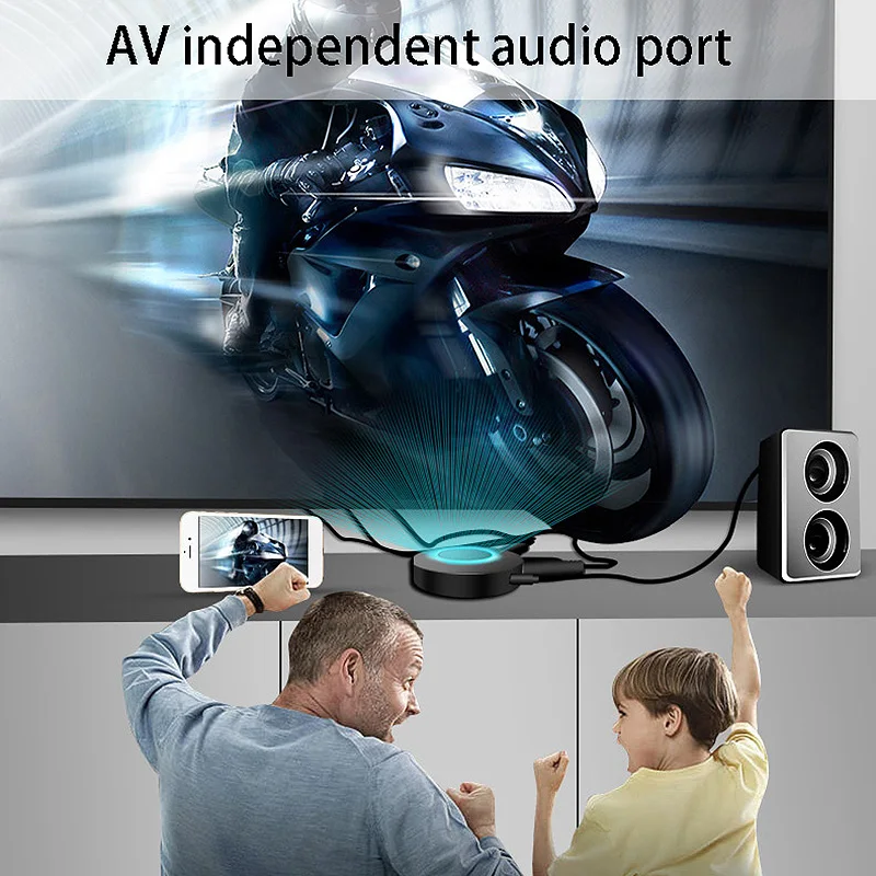 

Wireless HDMI Display Dongle Adapter Dual Frequency 5G Wired 1080P 4K Ultra HD WiFi Streaming Video Receiver