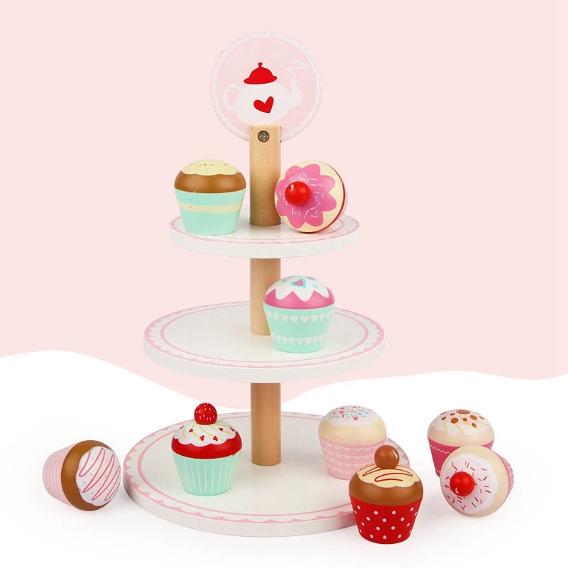 

Baby Toys Simulation Cake Wooden Toys Pretend Play Kitchen Food Baby Infant Food Toys Birthday Gift