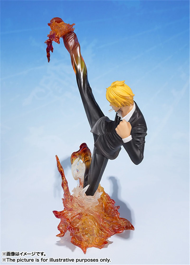 

Cute Anime One Piece Sanji Diable Jambe Ver. PVC Action Figure Collectible Model Kids Toys Doll 16cm