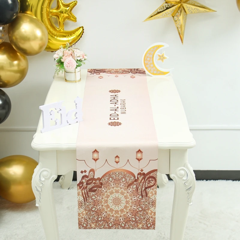 Мусульманская Скатерть украшения для Рамадана дома ИД Мубарак Декор скатерть