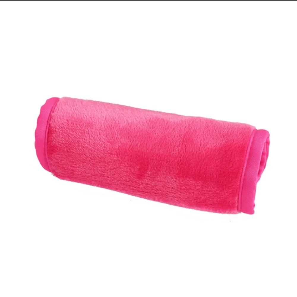 rose red 40*17 см, средство для снятия макияжа, салфетка из микрофибры, инструмент для очистки лица, многоразовое полотенце для снятия макияжа, салфетка, инструмент для ухода за лицом - Color: rose red