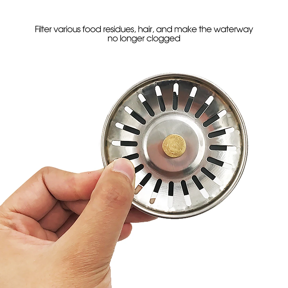 Нержавеющая сталь отработанная штепсельная вилка фильтр для раковины Ловца