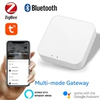 Tuya умный шлюз ZigBee WIFI Bluetooth умный дом мост умный жизнь приложение беспроводной пульт дистанционного управления работает с Alexa Google Home