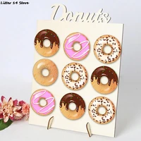 1pcs wood donut wall display stand holder wedding birthday party baby showers decoration treat yourself reusable dounut display