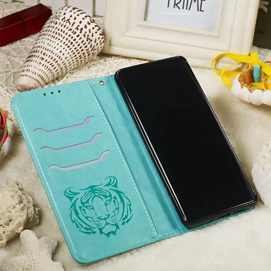 Кожаный флип-чехол с 3D кошкой и тигром для huawei P30 P20 Pro mate 30 Lite P Smart Z Y7 Prime Honor 9X20 Pro 8A 10i Y6