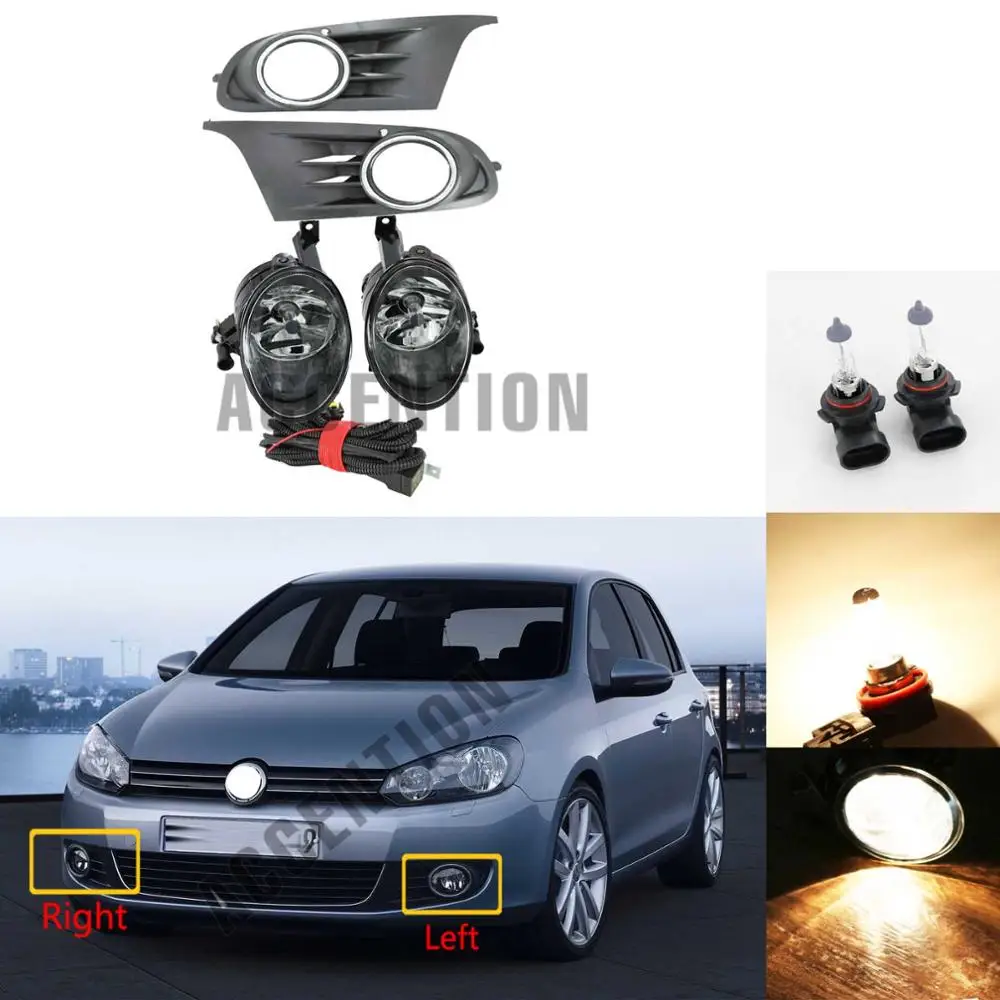 Передсветильник противотуманная фара в сборе для VW Golf 6 MK6 2009 2010 2011 2012 2013|led fog light|fog