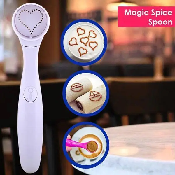 Electrical Magic Spice Spoon Spray Mold Art Printing Pen Carving Baking Pastry Tools Coffeeware Kitchen | Дом и сад