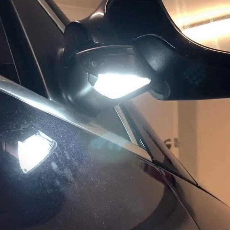 Комплект из 2 предметов Белый светодиодный под зеркала лужи огни для VW Golf 6 MK6 2008 2014