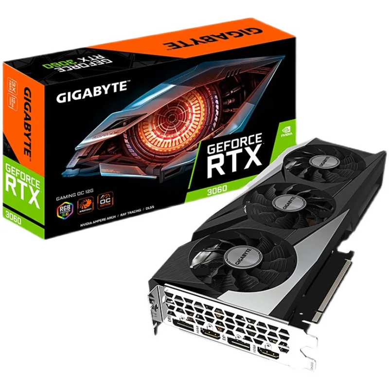 

New GIGABYTE GeForce RTX3060 GAMING OC 12GB GDDR6 LHR Graphics Cards RTX 3060