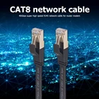 Кабель Ethernet CAT 8, SFTP кабель, позолоченный разъем RJ45, скорость передачи данных 40 Гбитс, для подключения маршрутизатора, модема, ПК