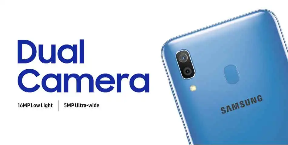 Мобильный телефон samsung Galaxy A30 A305F-DS LTE, 6,4 дюймов, 4 Гб ОЗУ, 64 Гб ПЗУ, четыре ядра, Android 9,0, две sim-карты, отпечаток пальца