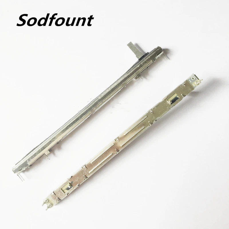 1pcs 128mm mono A10K mixer fader A103 straight sliding push-pull potentiometer stroke 100mm Slide switch