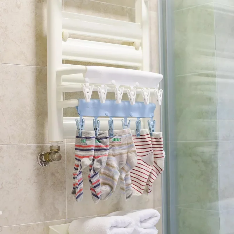 Evilto портативная вешалка для одежды Складная Сушилка Нескользящая ванной комнаты