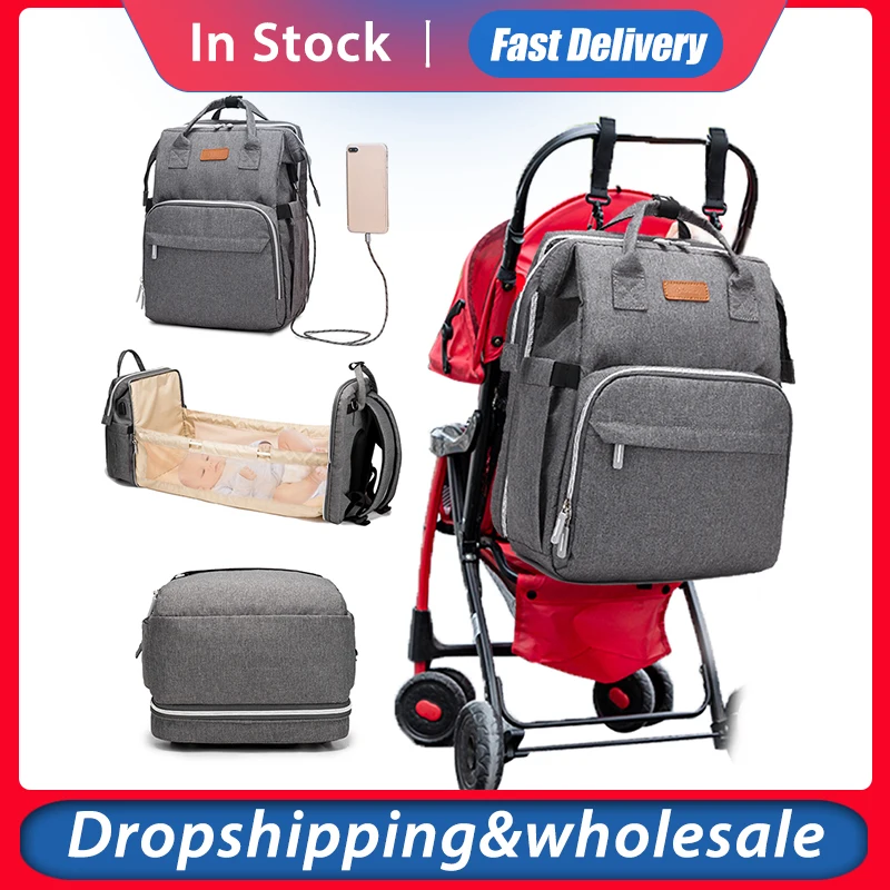 

Multifunctional Portable Baby Diaper Bag Travel Backapack Baby Bed Diaper Changing Table Pads For Mom Dad Baby Dropshipping