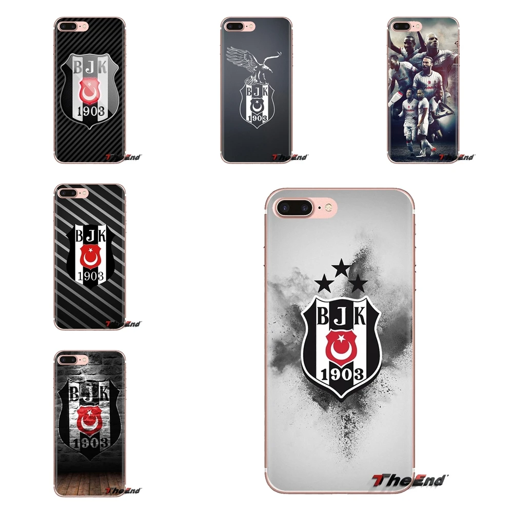 Прозрачные мягкие чехлы для iPhone XS Max XR X 4 4s 5 5S 5C SE 6 6S 7 8 Plus samsung Galaxy J1 J3 J5 J7 A3 A5 bjk besiktas |