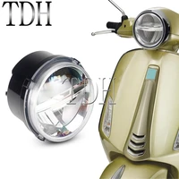 Scooter E13 LED Headlight Headlamp E-mark Hi/Lo Beam for Primavera 150 3V ie i-get Touring Anniversary 2017-2019 Head Light Lamp