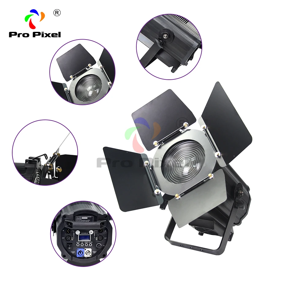 200 Вт/300 Вт светодиодный прожсветильник Тор с линзой Френеля Dmx прожектор