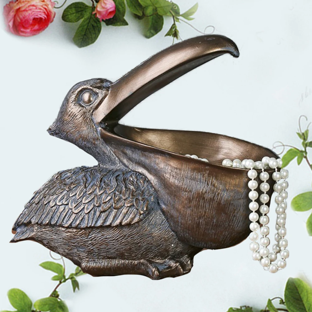 Нордические украшения для хранения ключей из смолы большая птица украшение