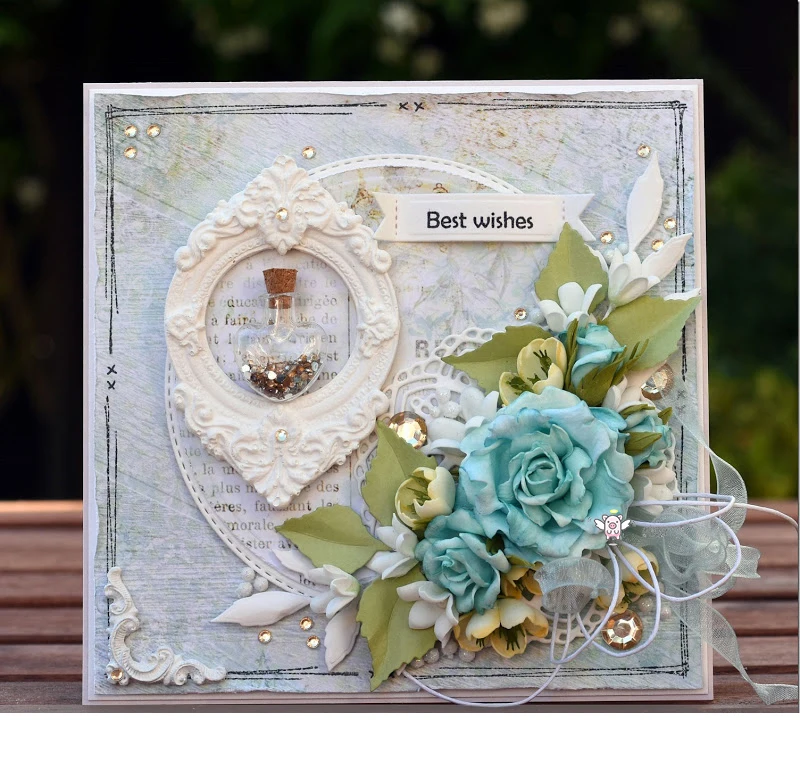 

Mmao Crafts Metal Steel Cutting Dies New Flower leaf decoration Stencil For DIY Scrapbooking Paper/photo Cards Embossing Dies