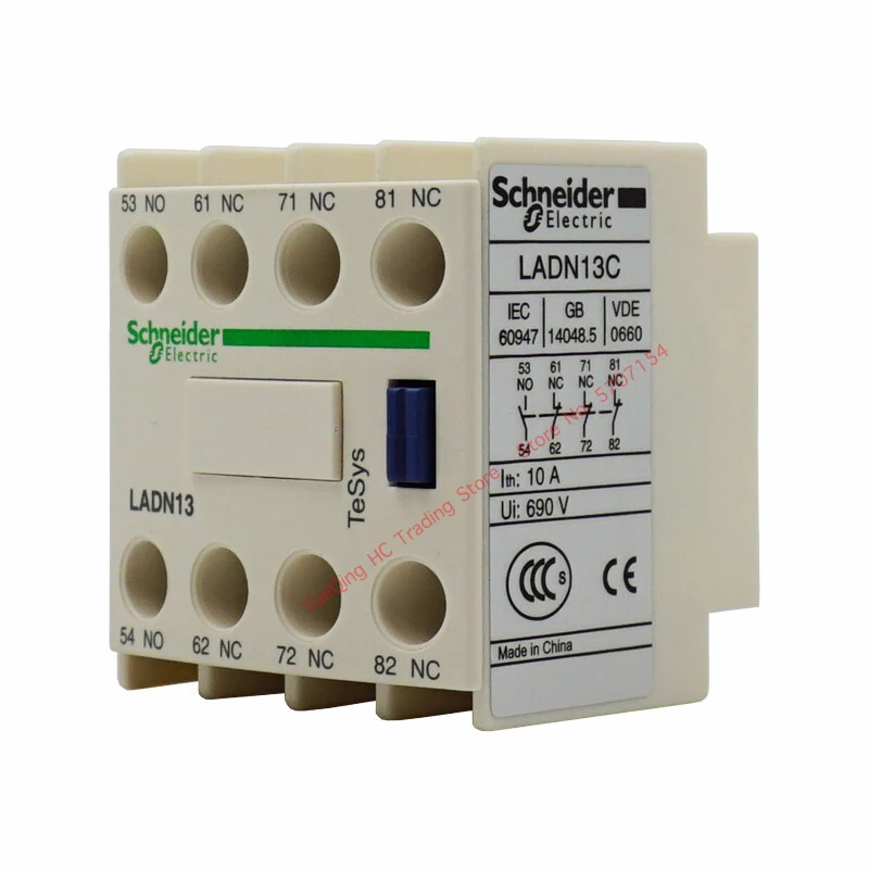 Шнайдер Электрический LADN13C вспомогательный контакт блок LA-DN13C 1NO + 3NC для TeSys D серии