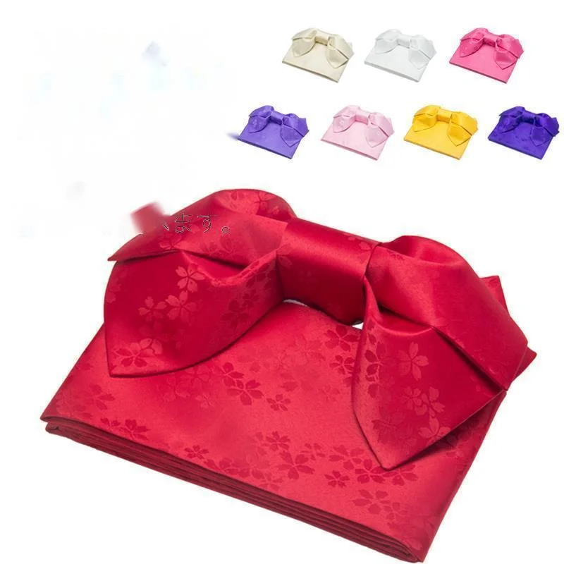 

Japanese Style Kimono Belt Bow-knot Haori Obi Shaped Yukata Accessories Costume Multi-patterns Cosplay Costume Kimono Belt