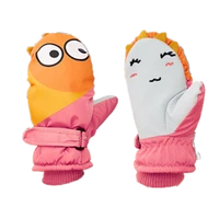 snow gloves kids winter gloves for 6 12y with coral fleece water proof cute and warm toddler carton gloves