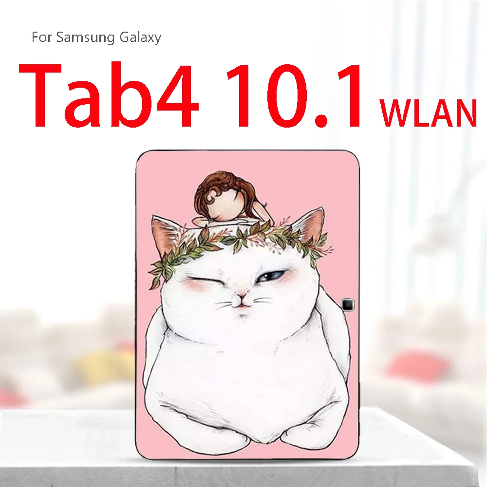 T530baimaonvhai Краски Tablet крышка для samsung Galaxy Tab S2 9,7 4G SM-T815C T815 Tab 4 10,1 SM T530 T531 SM-T530 Tab A 8,0 T380 T385 чехол - Цвет: T530baimaonvhai