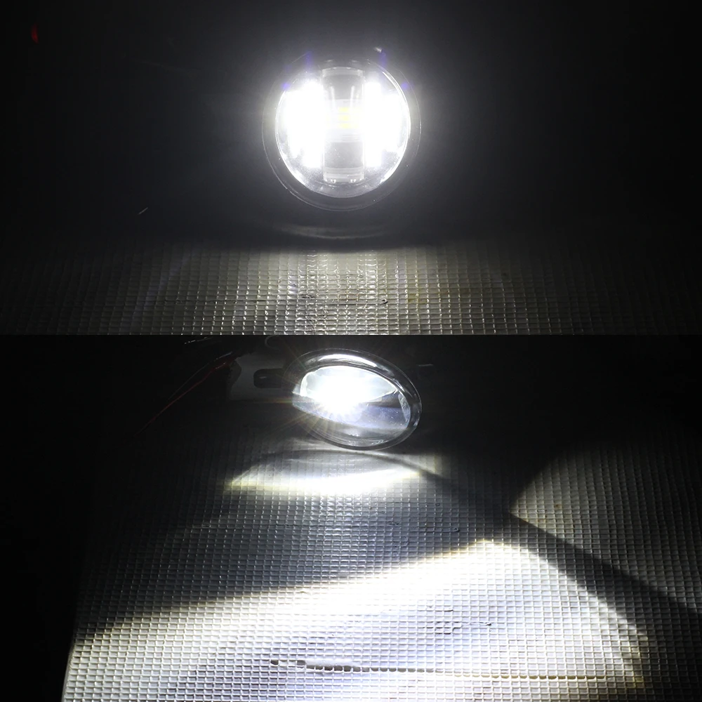 Buildreamen2 2 X Автомобильные светодиодные передние противотуманные фары Дневные