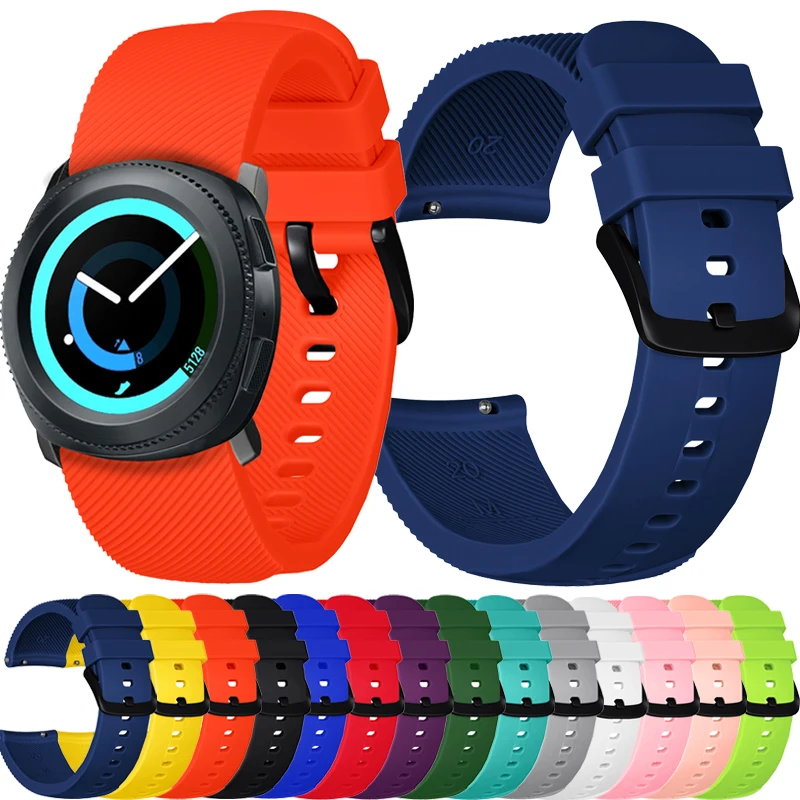 

BEHUA Band For Samsung Gear S2 Sport Strap Replacement Silicone For galaxy Watch 3 41mm/Active/Active2 40mm 44m Belt Accessories